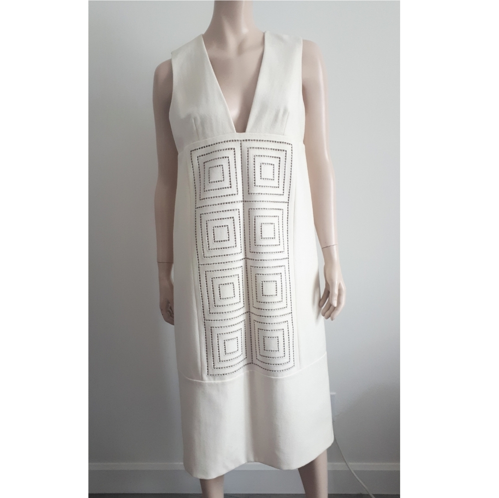 🎈Host Pick🎈Tibi | Wool-blend Eyelet V-neck Dress